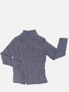 ✨G.H. Bass & Co. Blue Marled Asymmetrical Knit Zip Up Cardigan Jacket Large✨